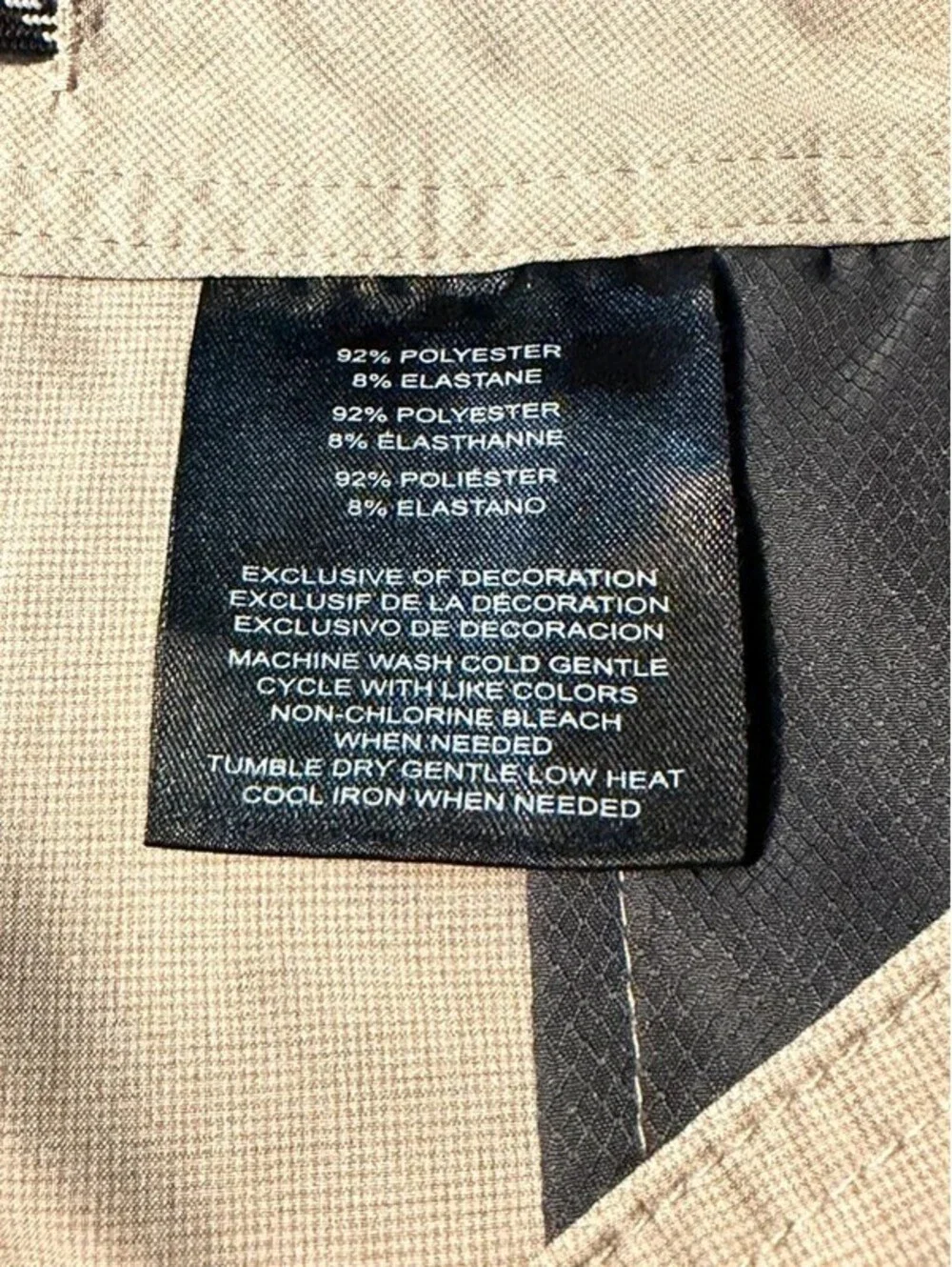 Hang Ten Performance Shorts Men’s Size 38 Khaki Beige